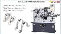 HIGH SPEED -150 PARTS/MIN PIPE CLAMP | SADDLE CLAMP | SPLIT CLAMP  MANUFACTURING MACHINE FROM -TAIWAN