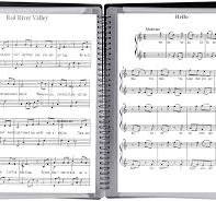 Music Folder Music A4 Choir Folder Music Sheet Folder 30 Pockets Clef Music  Sheets Concert Choir Folder Double Sided Music Notes Spiral Book ...