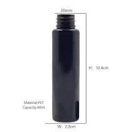 Black White Pocket Size Small Spray Bottle 40 Ml Empty Pet Plastic  Continuous Spray Bottle Perfume Plastic Bottle