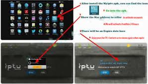 Usted versión dispositivo android debe ser al menos 4.0.3 . Myiptv Apk