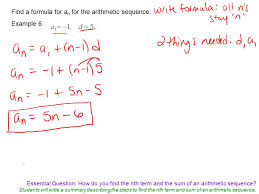 This sequence can be described using the linear formula an = 3n − 2. How To Find The Nth Term Of An Arithmetic Sequence