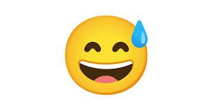 Smiley_lachend.gif ‎(23 × 26 pixel, dateigröße: Grinsendes Gesicht Mit Schweisstropfen Emoji