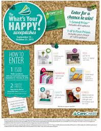No need to wander anywhere. The What S Your Happy Care Credit Sweepstakes Christine Tenaglia Dds