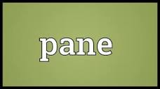 Pane Meaning - YouTube