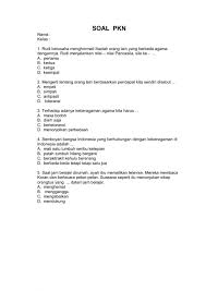 Contoh soal pilihan ganda tentang toleransi dan jawabannya. Soal Pkn Tentang Toleransi Jawabanku Id