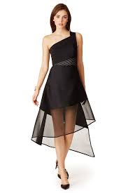 Crossed Over Dress One Shoulder Cocktail Dress Black Cocktail Dress Black Mesh Dress