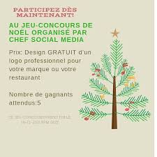 Voici Enfin La Periode Des Cadeaux De Noel A Cette Occasion Chef Social Media Lance Un Jeuconcours Au Bout Christmas Contests Wellness Design Social Media