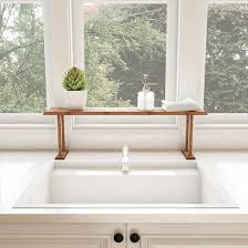 Its design works well both for modern or classic bathroom decor. Hastings Home Bamboo Sink Shelf Countertop Organizer For Kitchen Bathroom Bedroom Office Space Saving Storage For Soap Sponges Bamboo 587765eov Best Buy