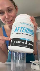 I am *so* hungry from leg day & BW conditioning, so I’m testing out cookies  & cream Afternburn as a Ninja Creami! I needed to see what the hype was  about. 🚨Spoiled alert: it was 🔥, 🍪2 scoops Afterburn ...