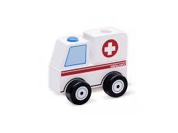 Titulná stránka ~ dopravné prostriedky ~ pracovné stroje ~ sanitka. Wonderworld Drevena Mini Stavebnice Sanitka Eli Wood