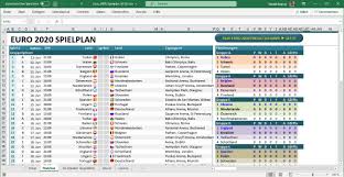 Da die qualifikation noch nicht beendet ist, ist der genaue. Uefa Euro 2020 Spielplan Der Fussball Em 2020 2021 Als Excel Tabelle