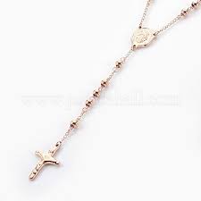 Collane con rosario in acciaio inossidabile 304 all'ingrosso