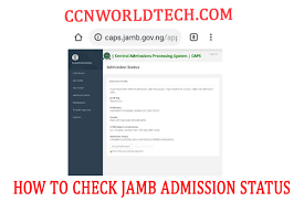 You are to request for your access pin from mr solution: Jamb Admission Status 2021 2022 Checking Portal News Business Entertainment Reviews And Tech How Tos
