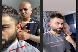Virat kohli and beuran hendricks collide. New Year New Look Check Out King Kohli S Latest Avatar