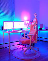 Autofull Pink Gaming Chair Gamer Room Game Room Video Game Room Design