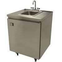 portable hand sinks: hot & cold water
