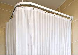 Shop for extra long shower curtains online at target. Shower Curtains Weighted Satin Striped White