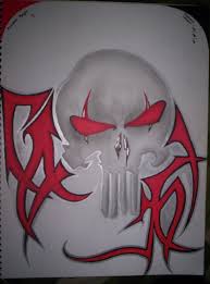 Simple american flag tattoo that looks folded. Punisher Tattoo By Kuro Tennotsukai On Deviantart