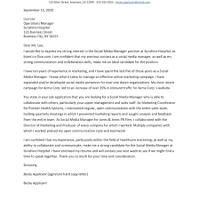 Social Media Manager Resume And Cover Letter Examples
