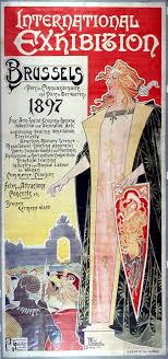 Collectivehistory A Poster Advertising The Brussels International Exposition 1897 Via Art Nouveau Poster Art Nouveau Art Deco Typography