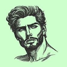 Machine Embroidery a Man's Face 2 Machine Embroidery 3 Size Instant  Download Embroidery Drawings