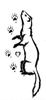 Let's take a look at some ideas that can be used with this animal inspired tattoo: My Ferret Tattoo By Keyore Chan On Deviantart Ferret Tattoo Animal Tattoos Ferret