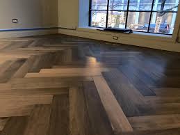 Herringbone French Oak Hardwood Floor Installation In Chicago Refinishing Floors Herringbone Hardwood Floors Installing Hardwood Floors