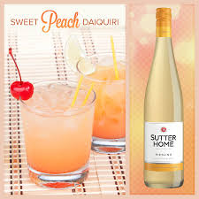 Sutter Home Wine Cocktail Sweet Peach Daiquiri Sutter Home Family Vineyards Wine Cocktails Cocktail Drinks Daiquiri