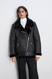 Double Faced Biker Jacket Jackets Woman Zara United States Biker Jacket Jackets Aviator Jackets