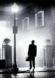 Neath The Halo Of A Street Lampi Turned My Collar To The Cold And Damp Horror Movies Classic Horror Movies The Exorcist