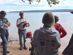 Join the noojimo'iwewin center's snowshoeing adventure at the park! Exploring Frog Bay Tribal National Park Latest News Madeline Island Wilderness Preserve La Pointe Wisconsin Apostle Islands Lake Superior Hiking Cross Country Skiing Snowshoeing Nature Environmental Education