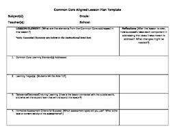 Templates can be printed as is or customized for a teacher's particular needs. Common Core Observation Lesson Plan Template Pdf Lesson Plan Templates Common Core Lesson Plans Common Core