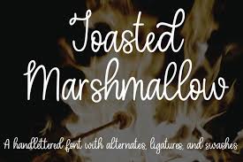 That's why i have words inside it. Toasted Marshmallow A Handlettered Script Font 230985 Monoline Font Bundles