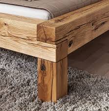 Kombination zwischen rustikal und modern liegt im trend. Massivholz Bett 140x200 Balkenbett Rustikal Doppelbett Asteiche Geolt Massivholzmoebel Experte