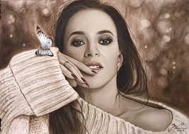 This is Miko, she is a very lovely meerkat lady, but you shouldn't be silly  with her... I am pleased that she was still finished in 2023. Format: 30x40  cm Background: Strathmore