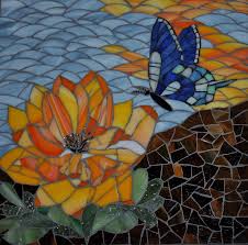 Petal Attraction Mosaic Art Sea Glass Mosaic Mosaic Flowers