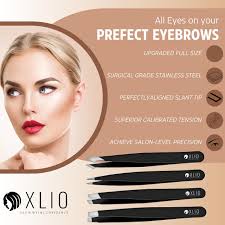 Oxlio 4pcs Tweezers for Facial Hair Women & Men Professional Black Coated  Stainless Steal Eyebrow Tweezers Slanted & Pointed tip for ingrown Hair  with Leather Pouch : Amazon.co.uk: Health & Personal Care