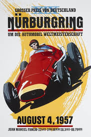 Grosser Preis Von Deutschland Nurburgring Dennis Simon Vintage Racing Poster Racing Posters Auto Racing Posters