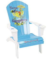 Amazon Com Margaritaville Outdoor Adirondack Chair It S 5 O Clock Somewhere Light Blue Adirondack Chair Adirondack Chairs Painted Wood Adirondack Chairs