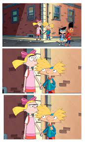 Helga y Arnold :3 | Hey arnold, Arnold and helga, Old cartoons