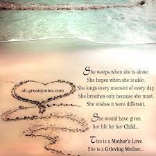 Grieving Mother Quotes. QuotesGram via Relatably.com