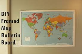 Buy cork board 40 x 60 and get the best deals at the lowest prices on ebay! Diy Framed Map Corkboard Bulletin