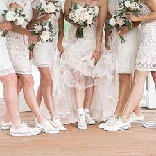 Converse Chuck Taylor All Star Low Sneaker Short Wedding Dress Bride Wedding Converse