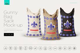 Gunny Bag Sack Mockup Sack Bag Gunny Sack