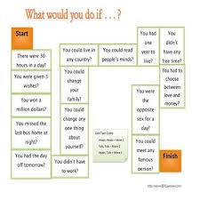 What Would You Do If Game Board Speaking Activities Learn English English Lessons
