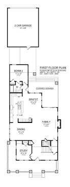 Plan of house 35' x 65' with detail dimension in dwg file which provides detail car parking, hall, bedroom, kitchen, dining room, bathroom, toilet, lawn area, swimming pool, etc it also gives detail of furniture. Craftsman House Plan With 4 Bedrooms And 4 5 Baths Plan 8342