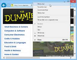 I think the easiest way to fix it would be to have windows run a system check and repair its dlls Put Menus And Toolbars Back On Internet Explorer 11 Dummies