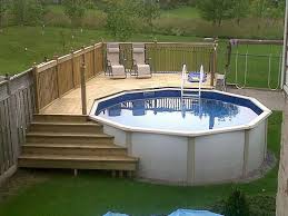15 Round Above Ground Pool With Simple Deck Pool Deck Plans Best Above Ground Pool Swimming Pool Decks