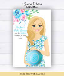 Boy Baby Shower Party Favors Printable Card For Eos Lip Balm Dianamariastudio