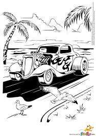 Hot Rod Coloring Page Cart Toon Cars Coloring Pages Cars Coloring Pages Coloring Books Beach Coloring Pages